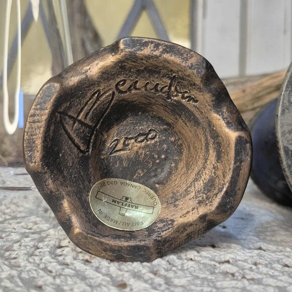 Mini Oil Lamp Set Blue Gold Bronze - Picture 10 of 13